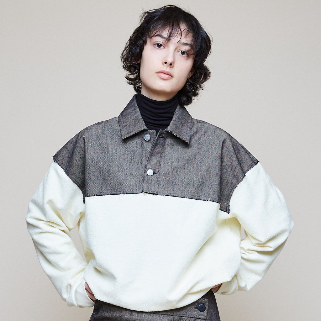 Hybrid Polo Jacket Sweat Top