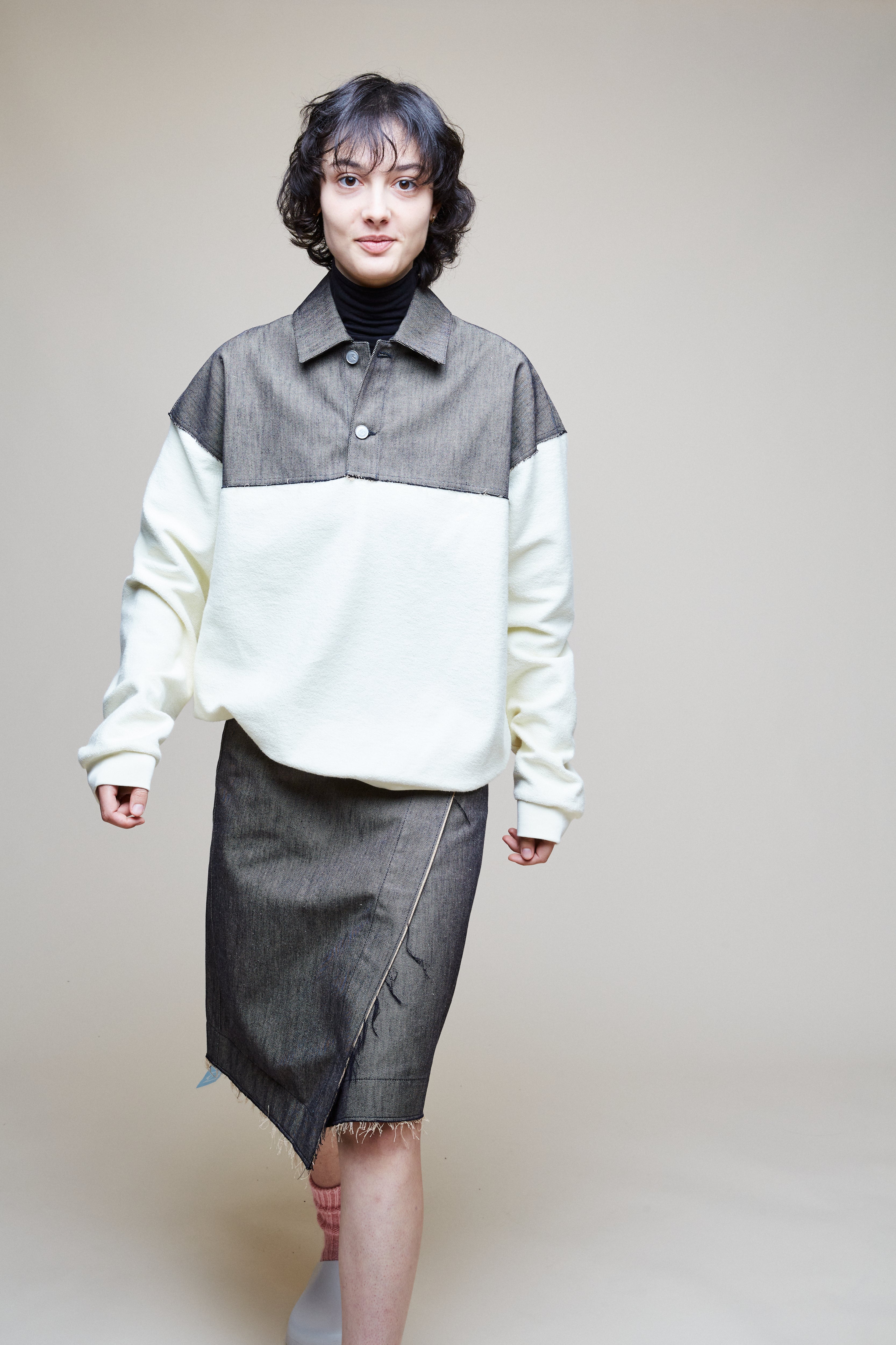 Hybrid Polo Jacket Sweat Top