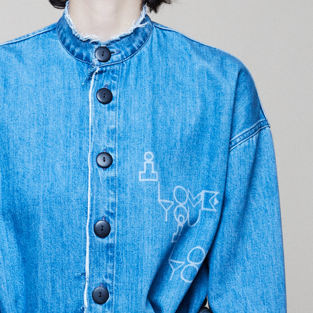 'I Love You' Denim Shirt