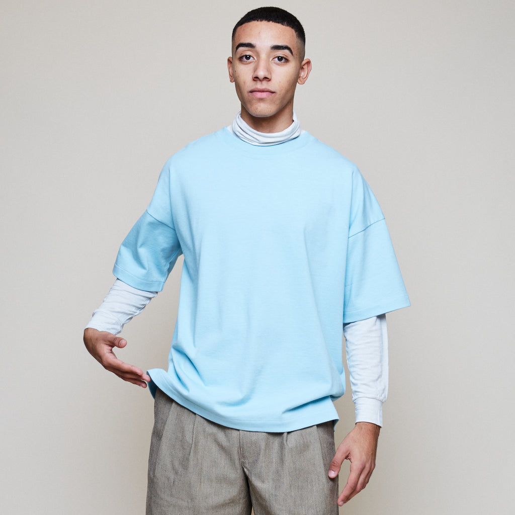 Half Sleeve T - Light Blue