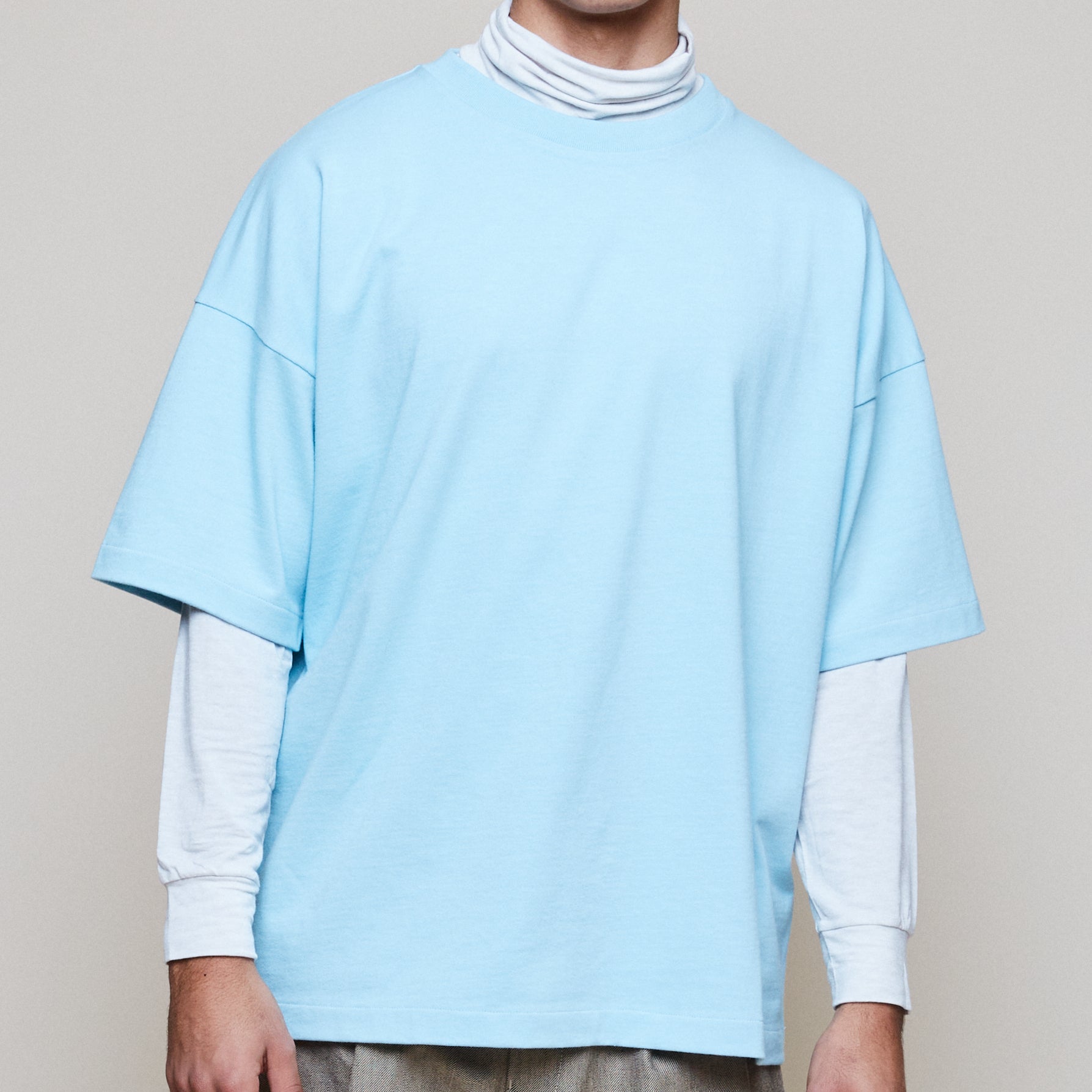 Half Sleeve T - Light Blue