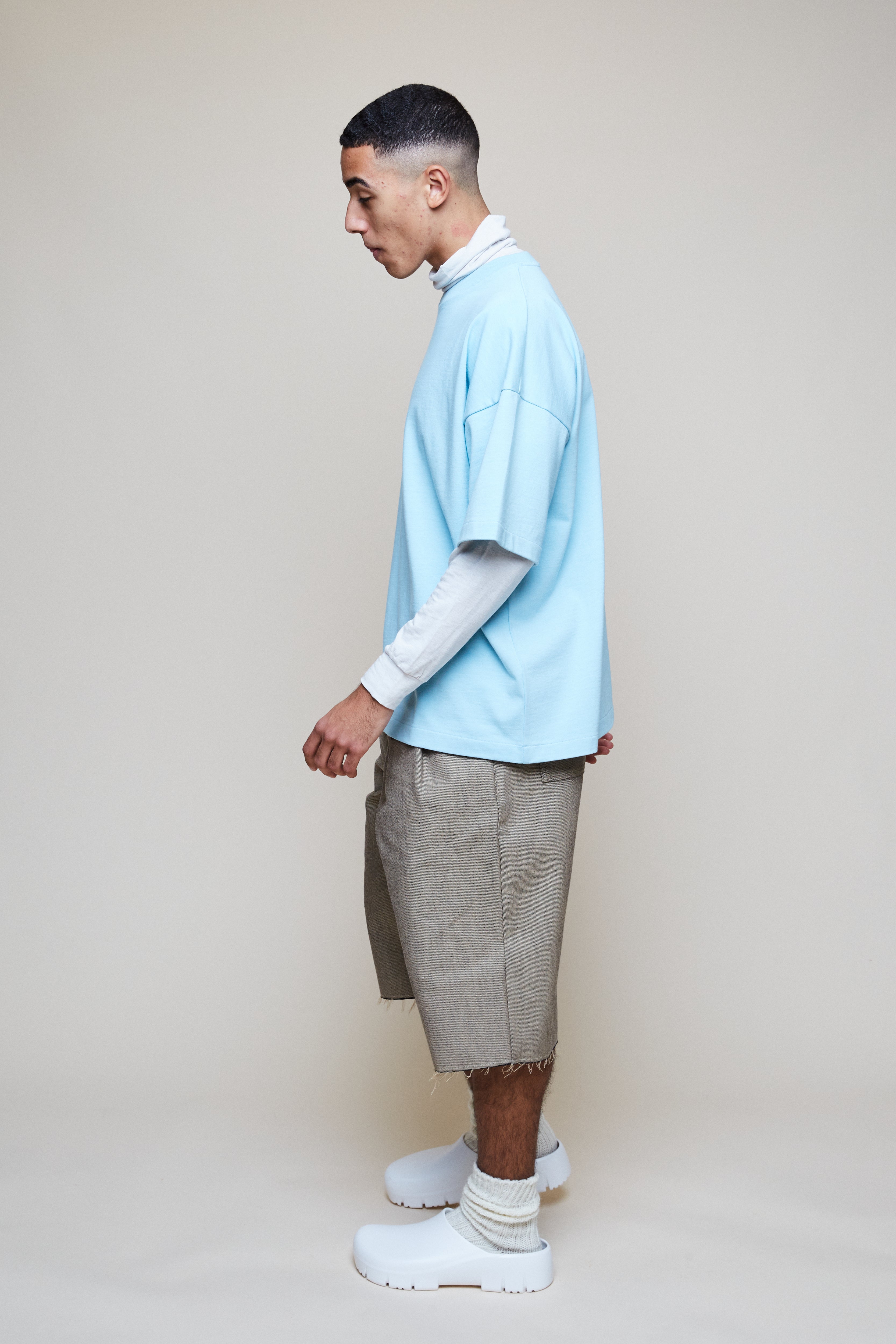 Half Sleeve T - Light Blue