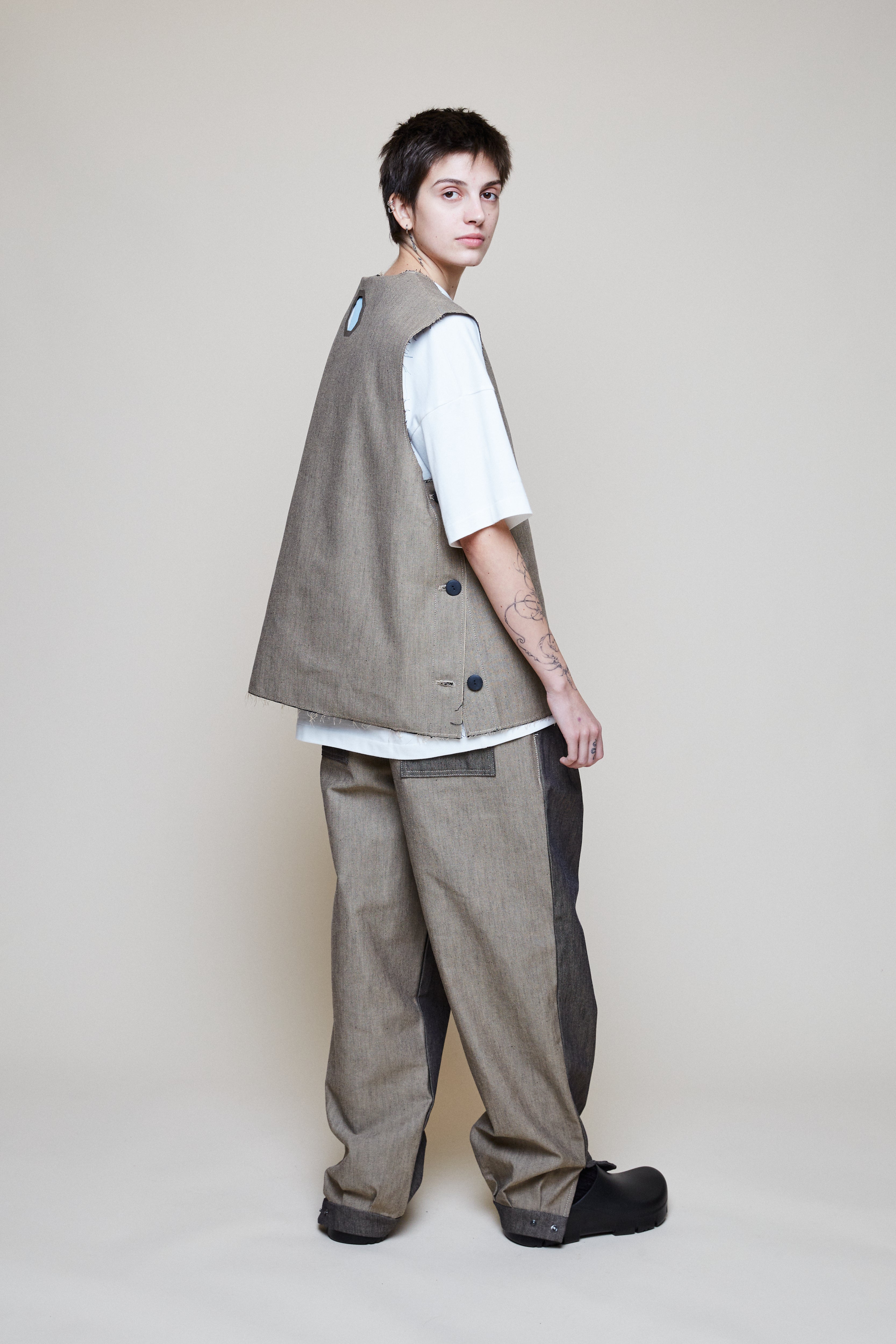 Gabardine Wanderer Pants - Bicolor