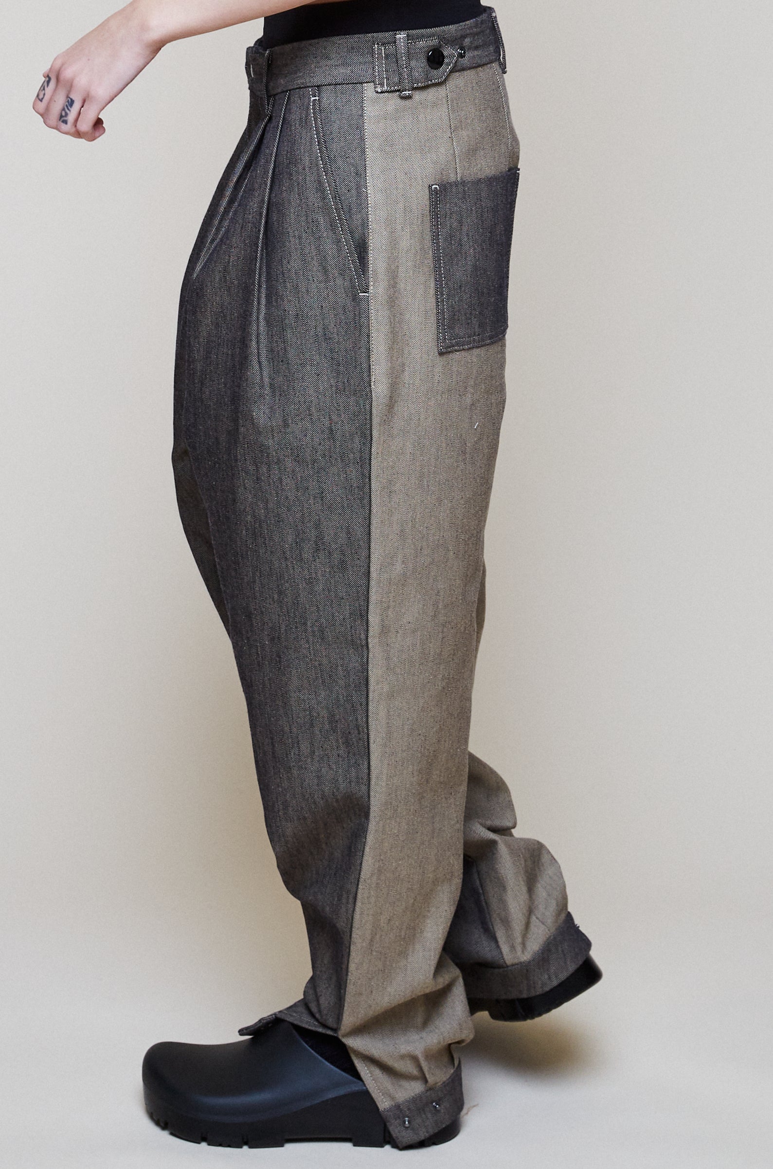 Gabardine Wanderer Pants - Bicolor