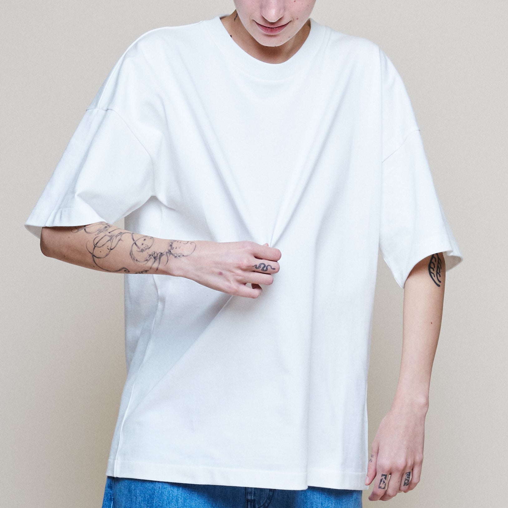 Half Sleeve T - Natural White