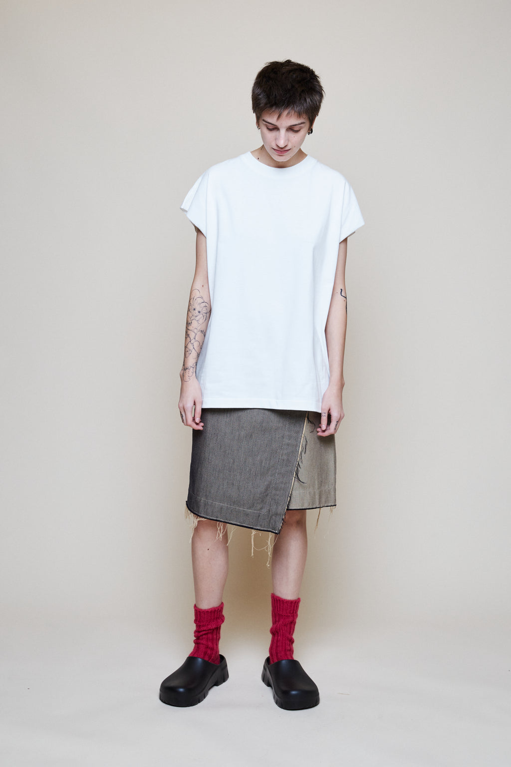 Sleeveless T - Natural White