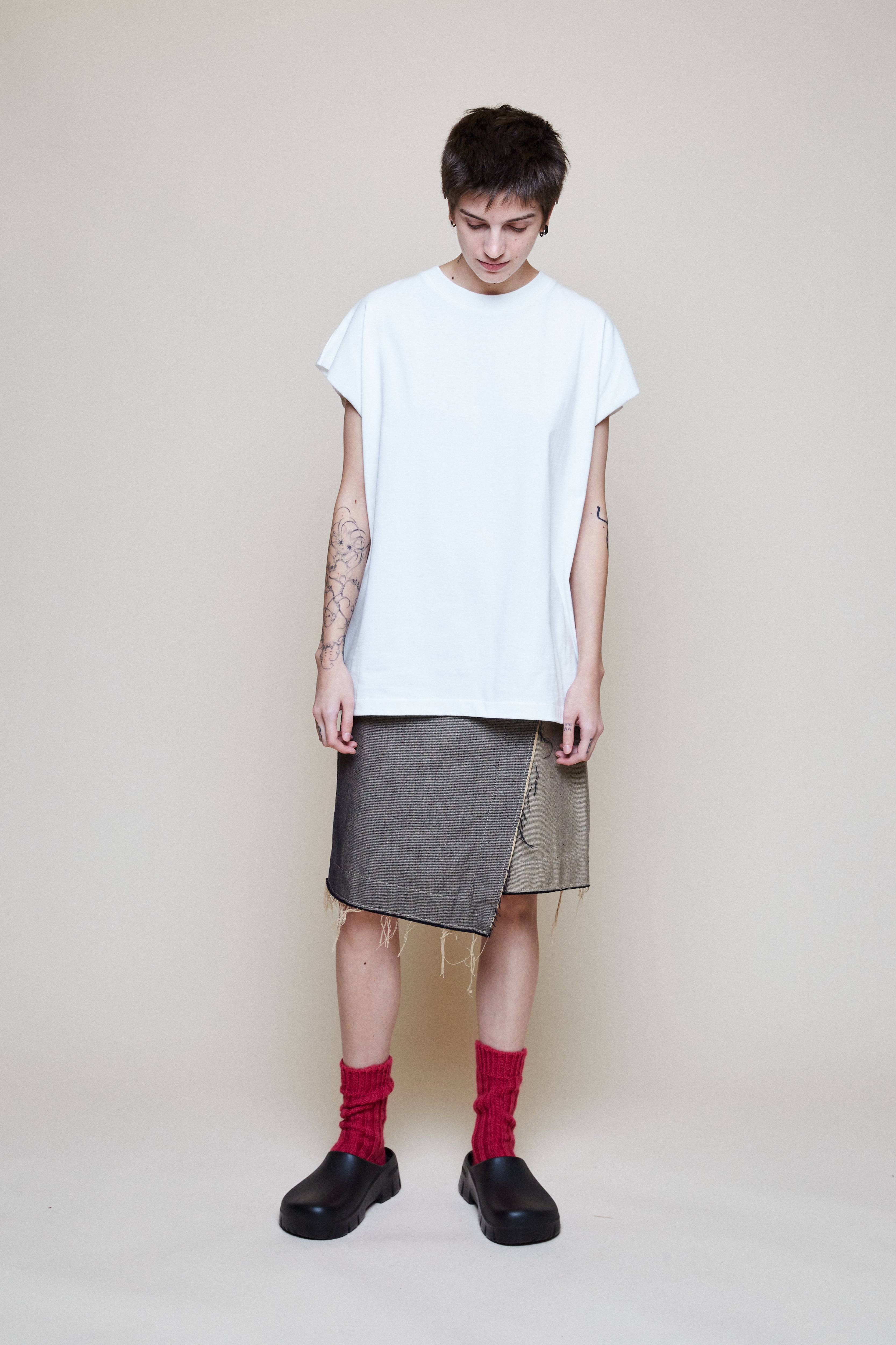 Sleeveless T - Natural White