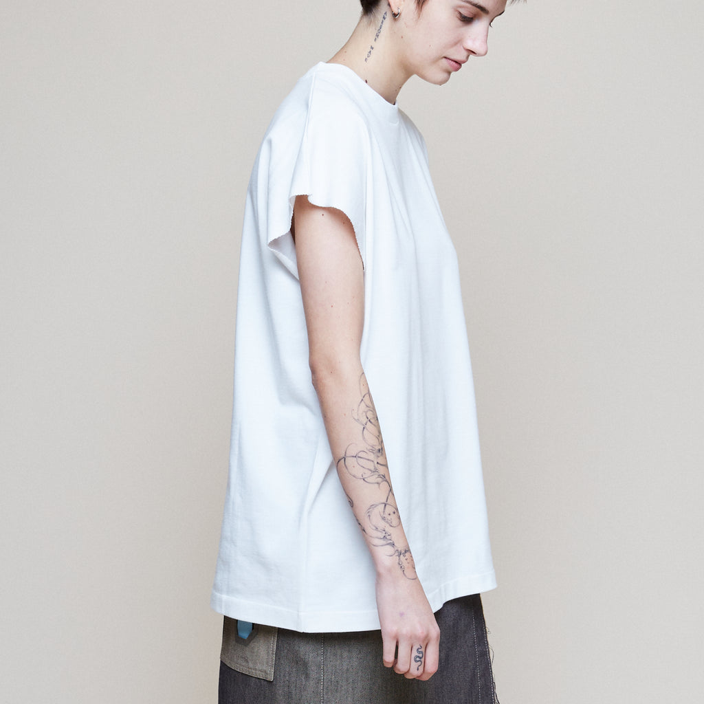 Sleeveless T - Natural White