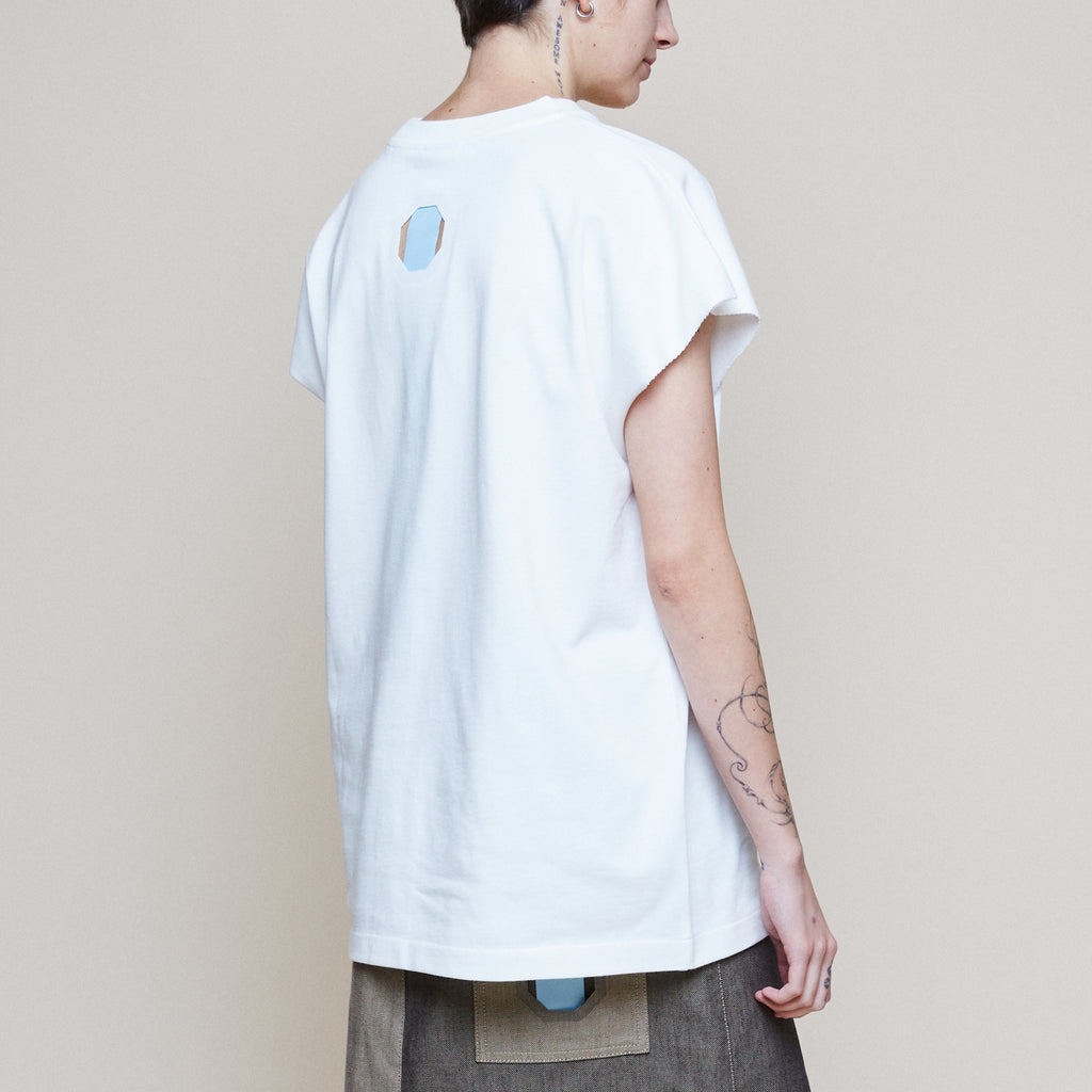 Sleeveless T - Natural White