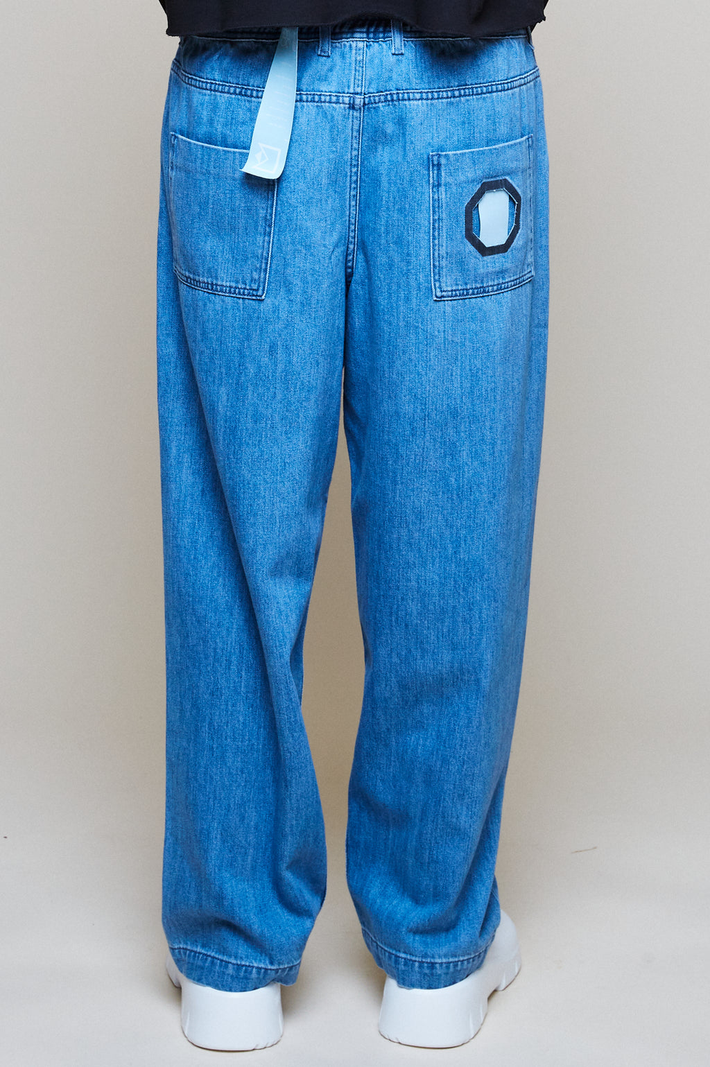 Octagon Patch Denim Jean