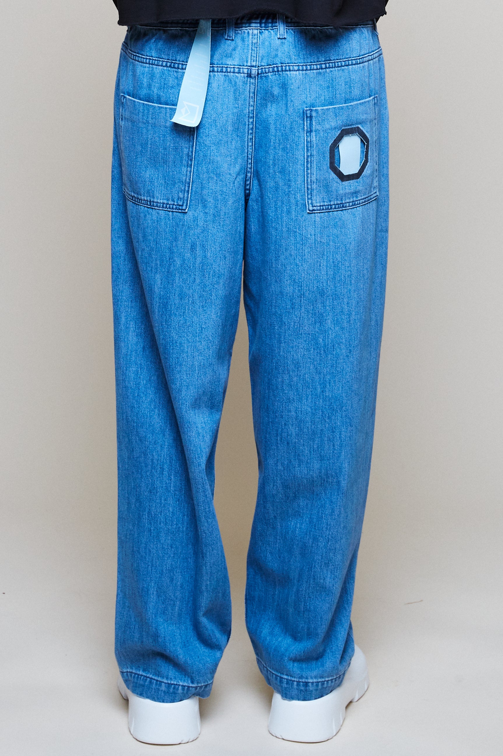 Octagon Patch Denim Jean