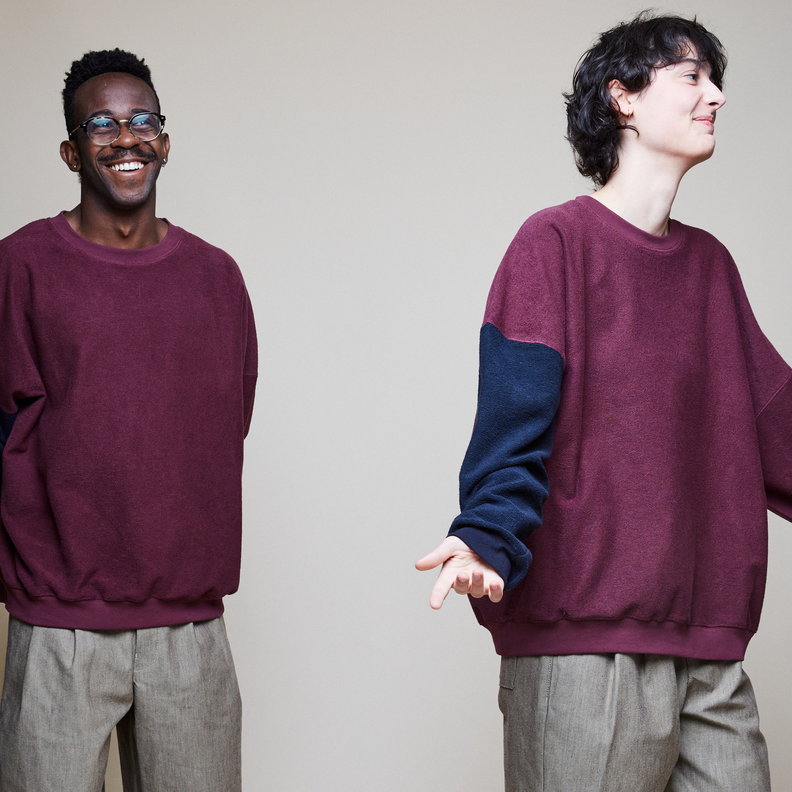 Oversized Bicolor Sweater