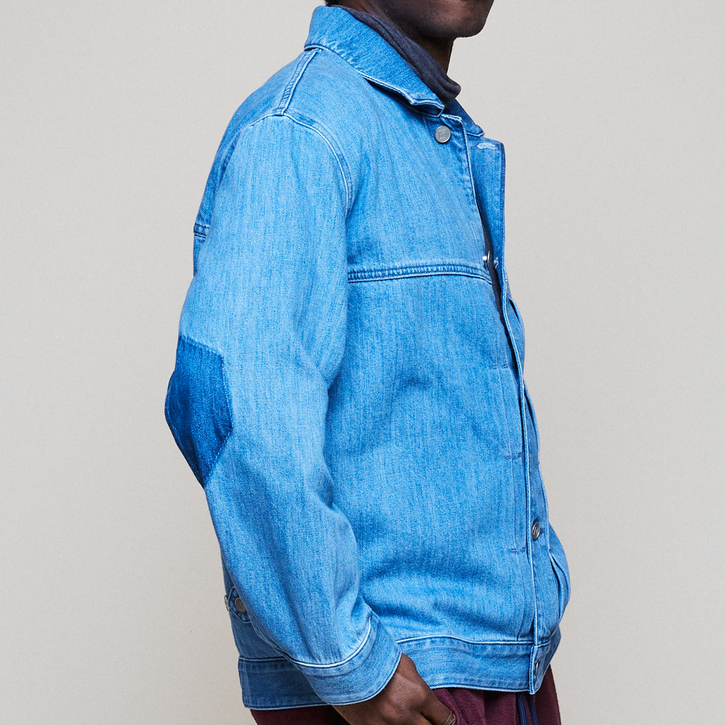 Denim Jacket Octagon Elbows