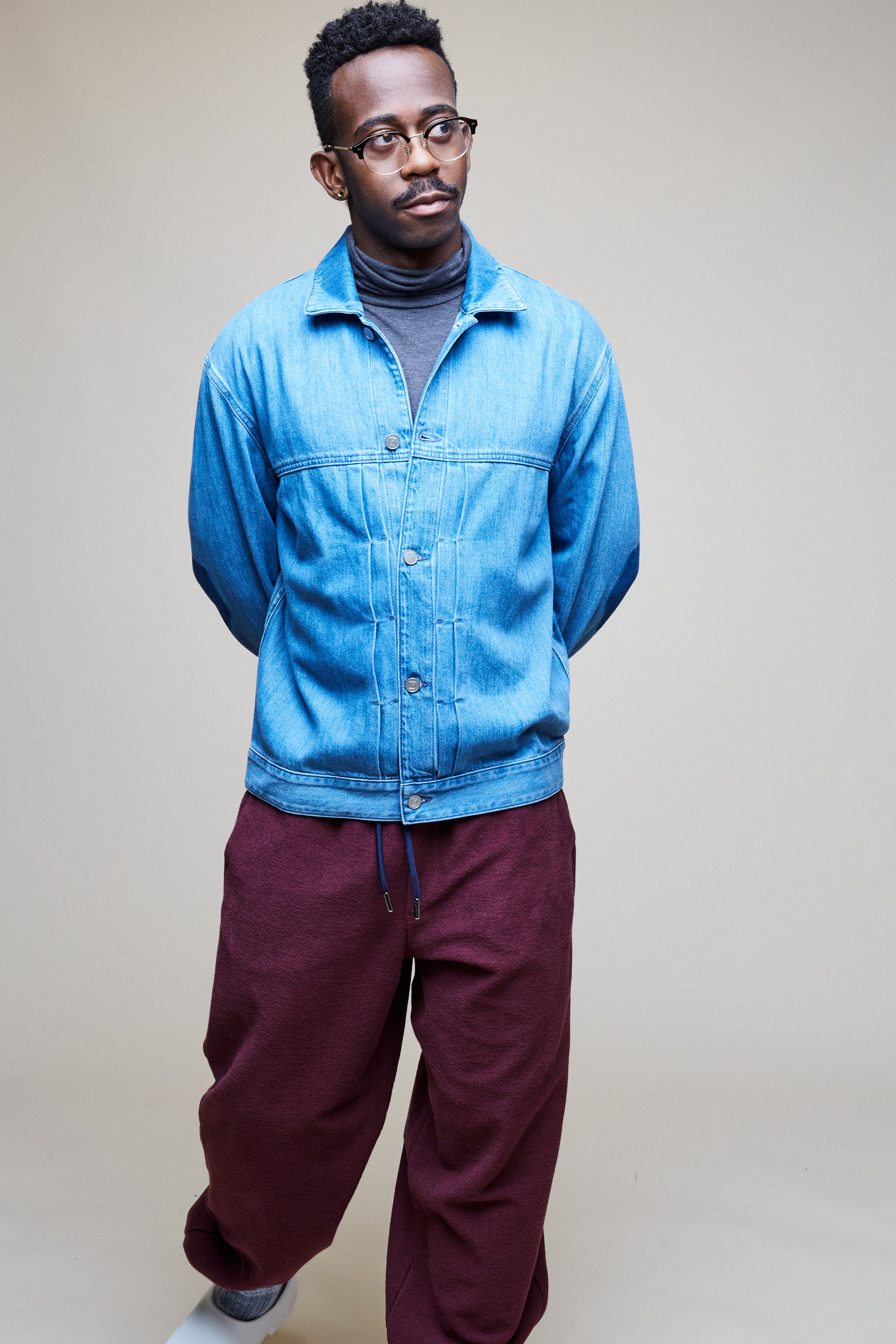 Denim Jacket Octagon Elbows