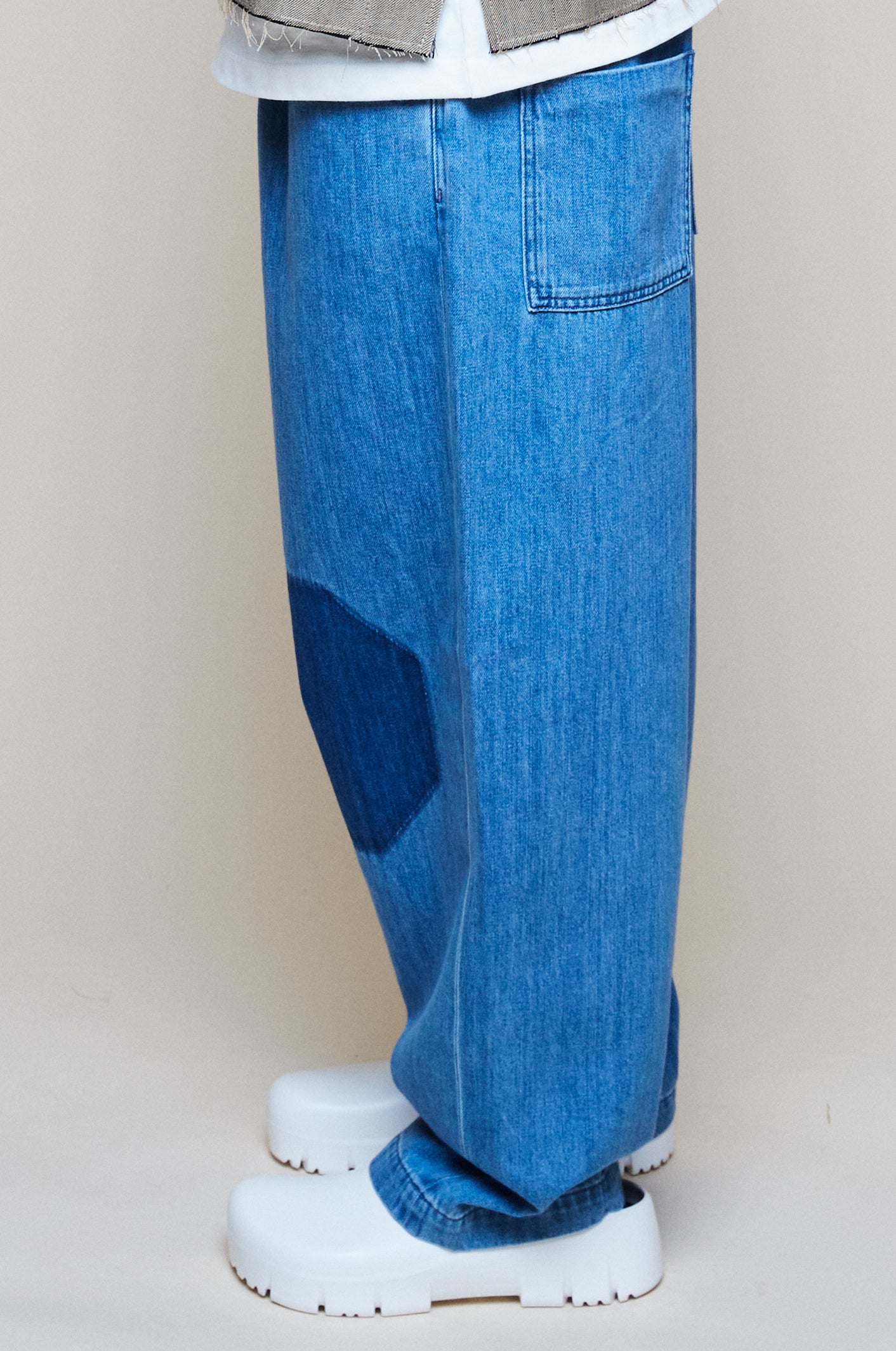 Octagon Patch Denim Jean