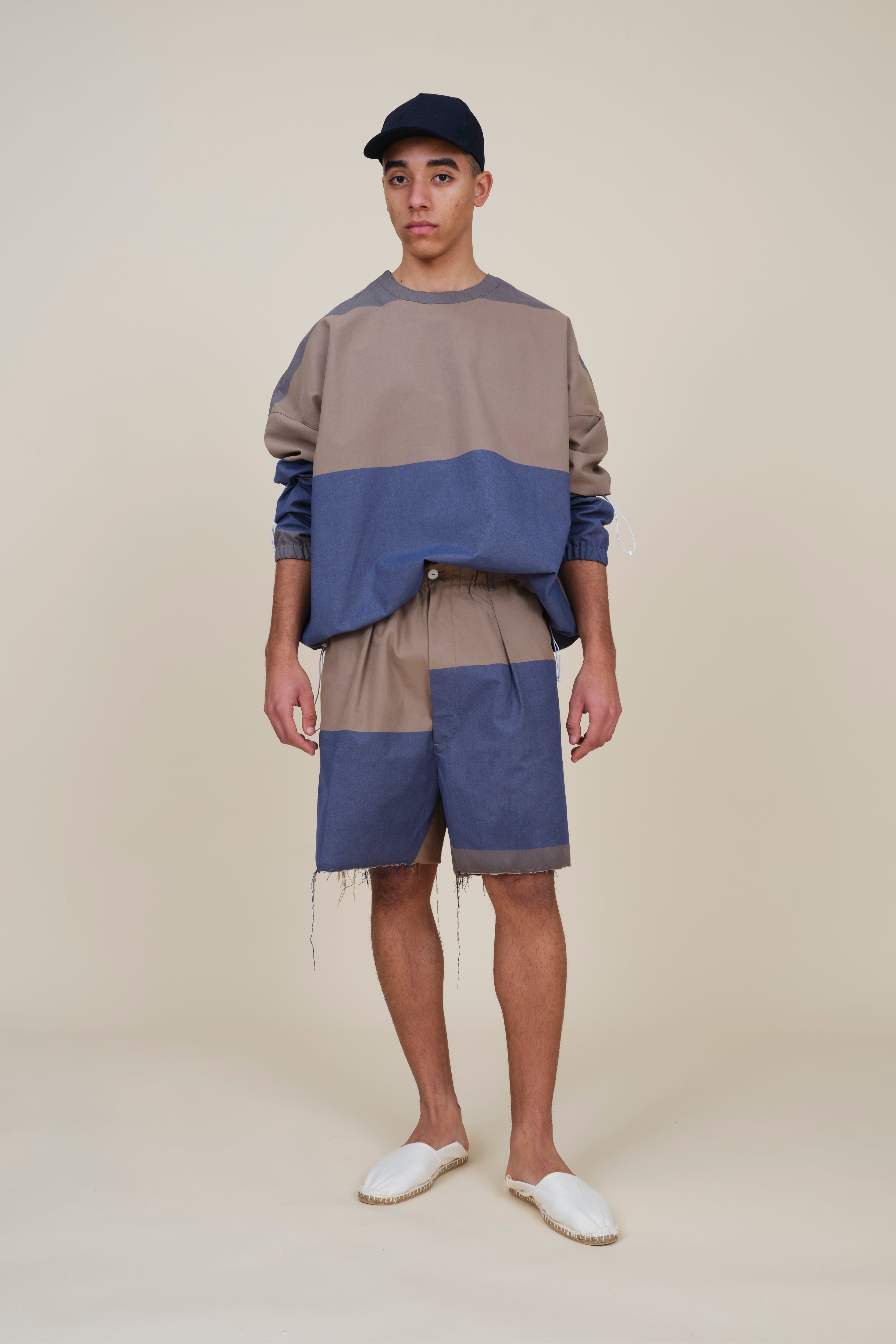 Multicolor Soft Cotton L/S Blouson