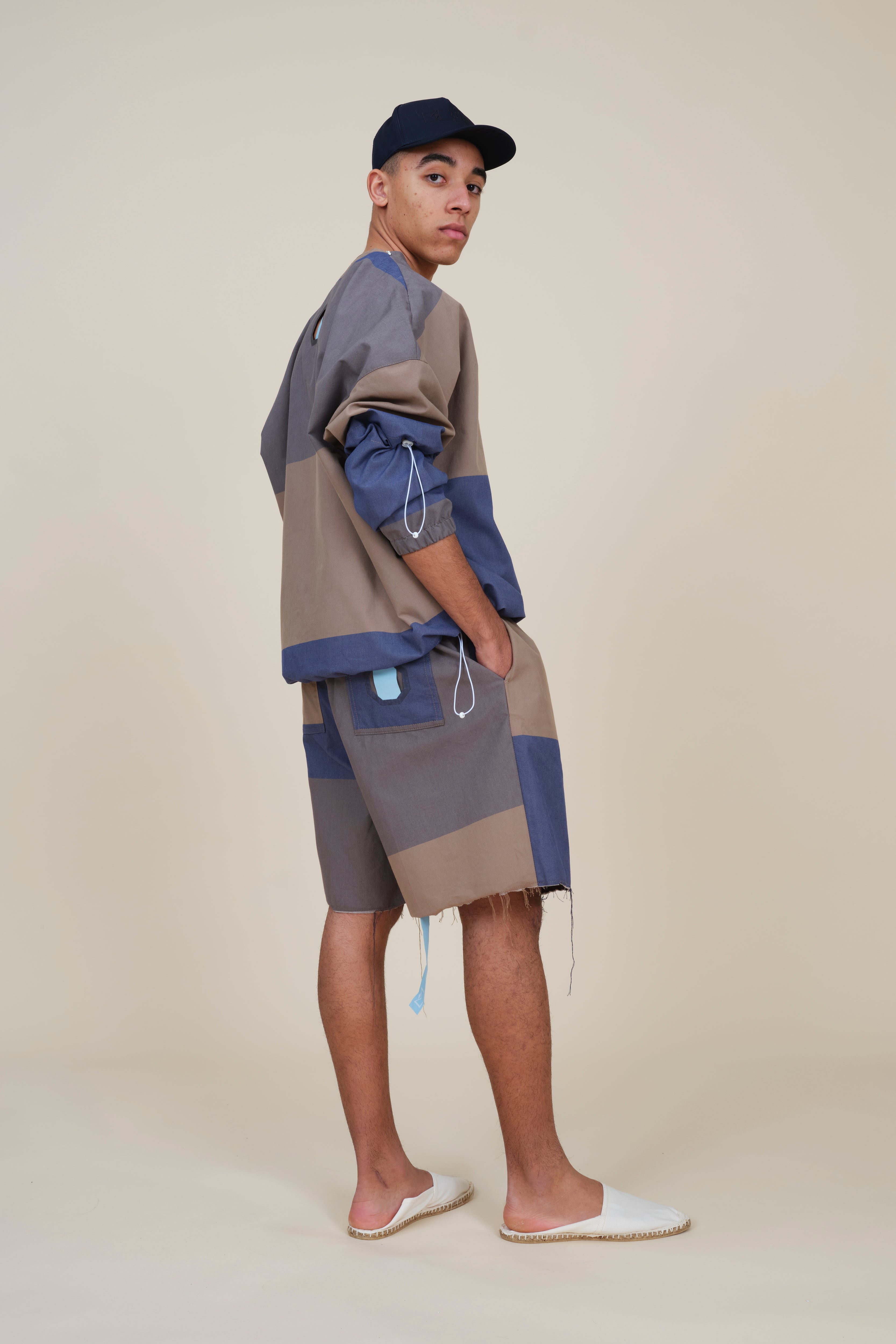 Multicolor Soft Cotton L/S Blouson