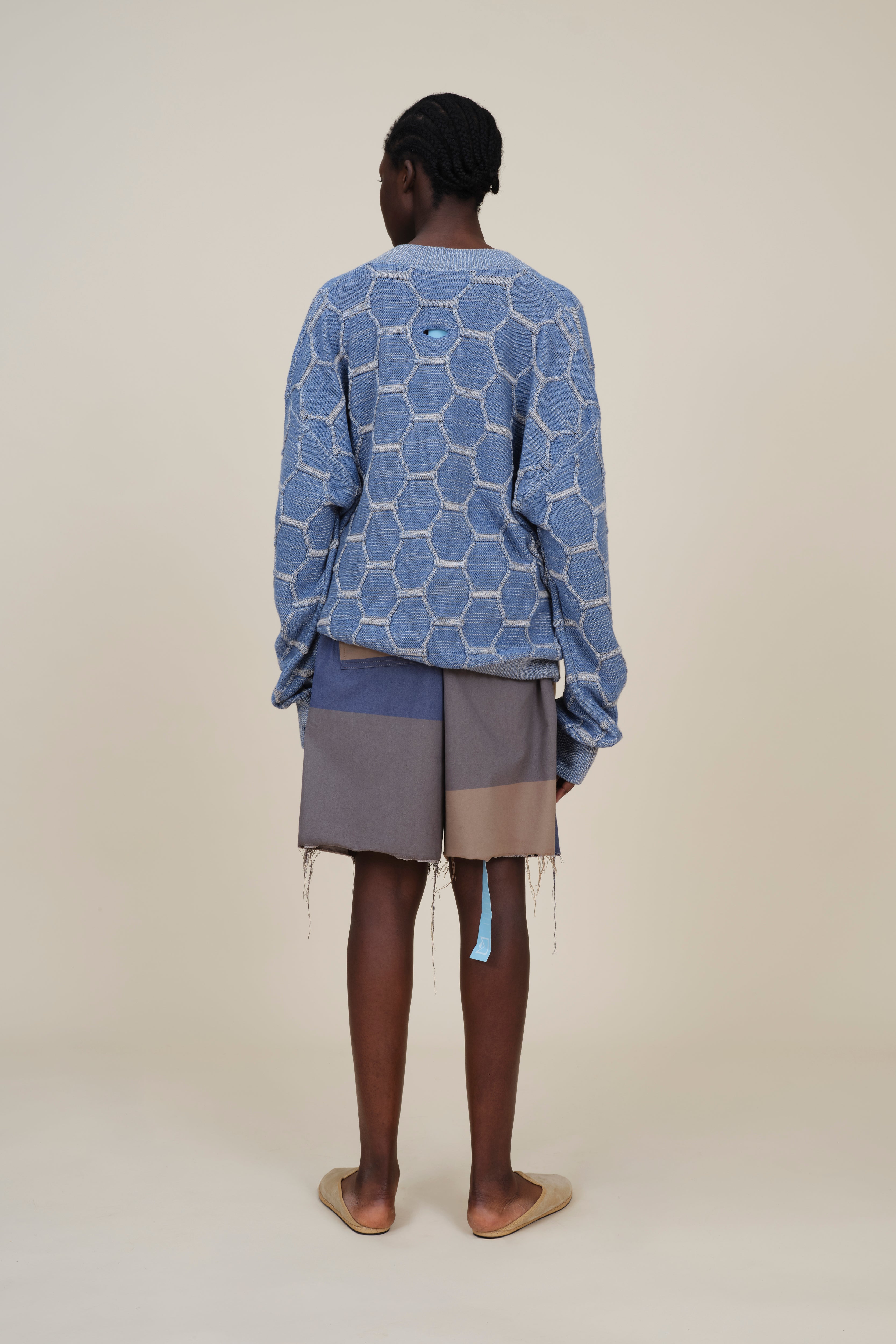 Fine Honeycomb 3 Bttn Cardigan