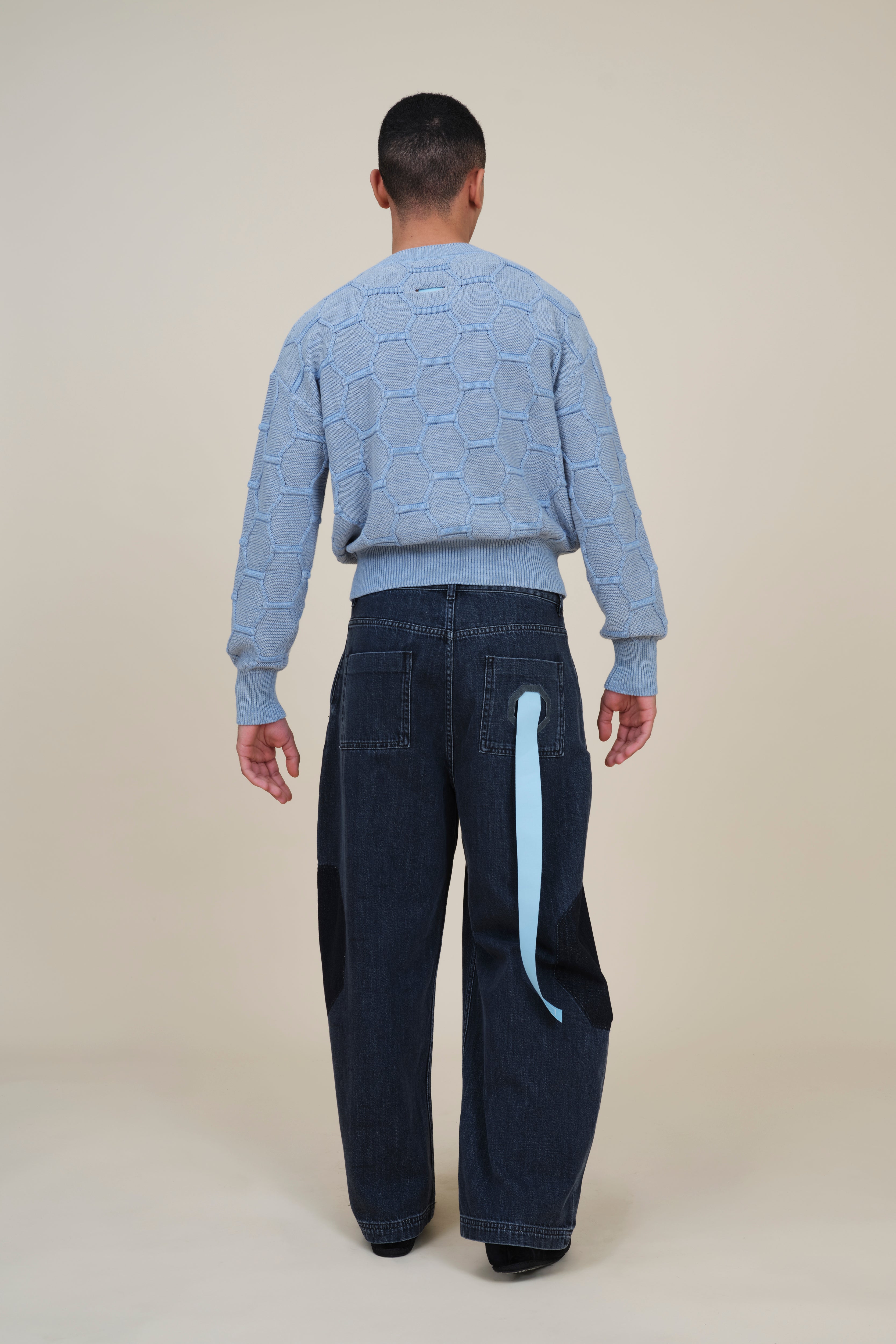 Fine Honeycomb Crewneck