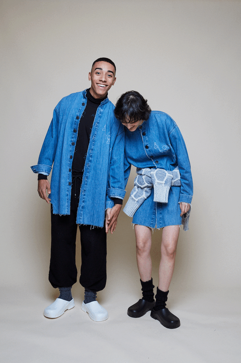 'I Love You' Denim Shirt