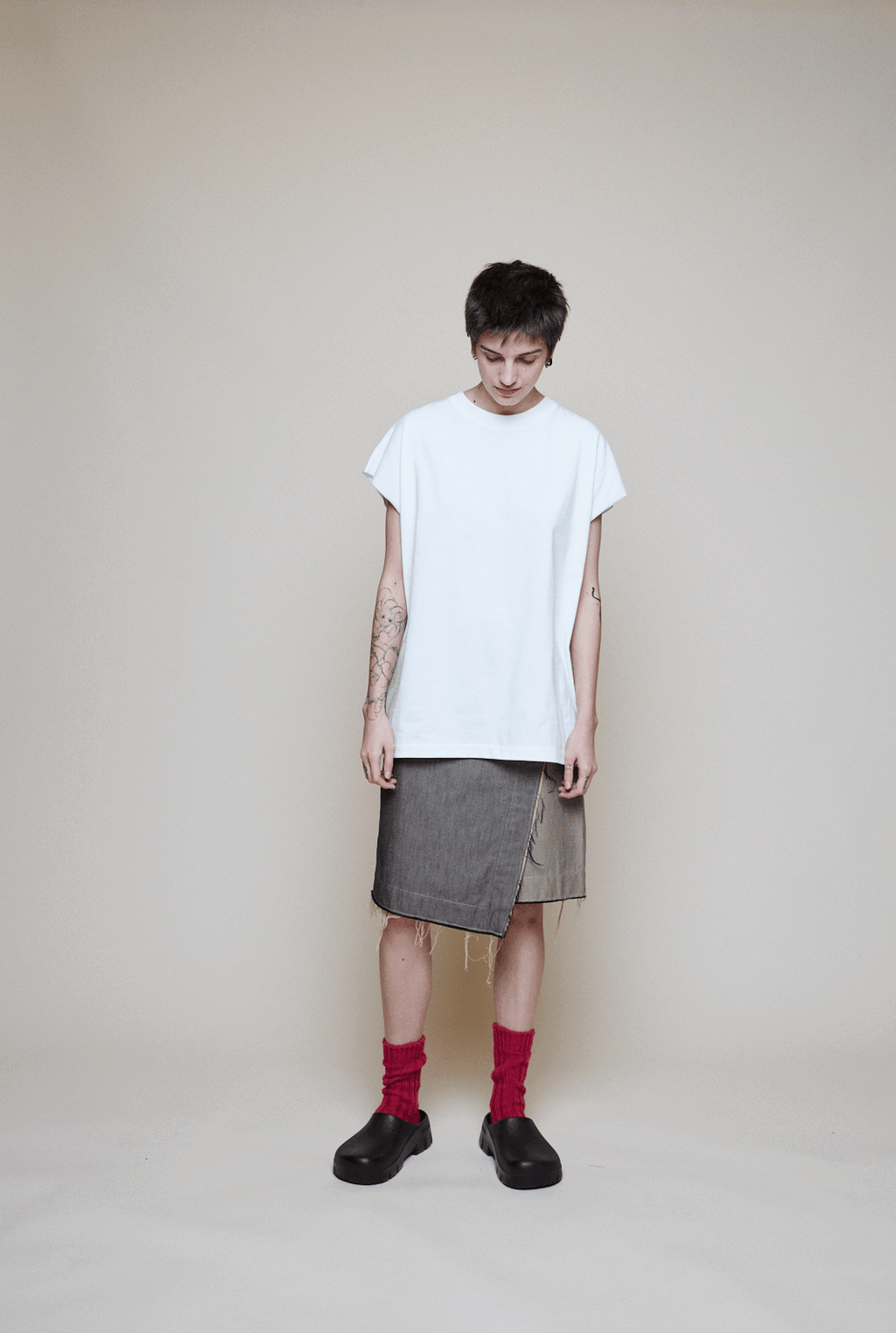 Sleeveless T - Natural White