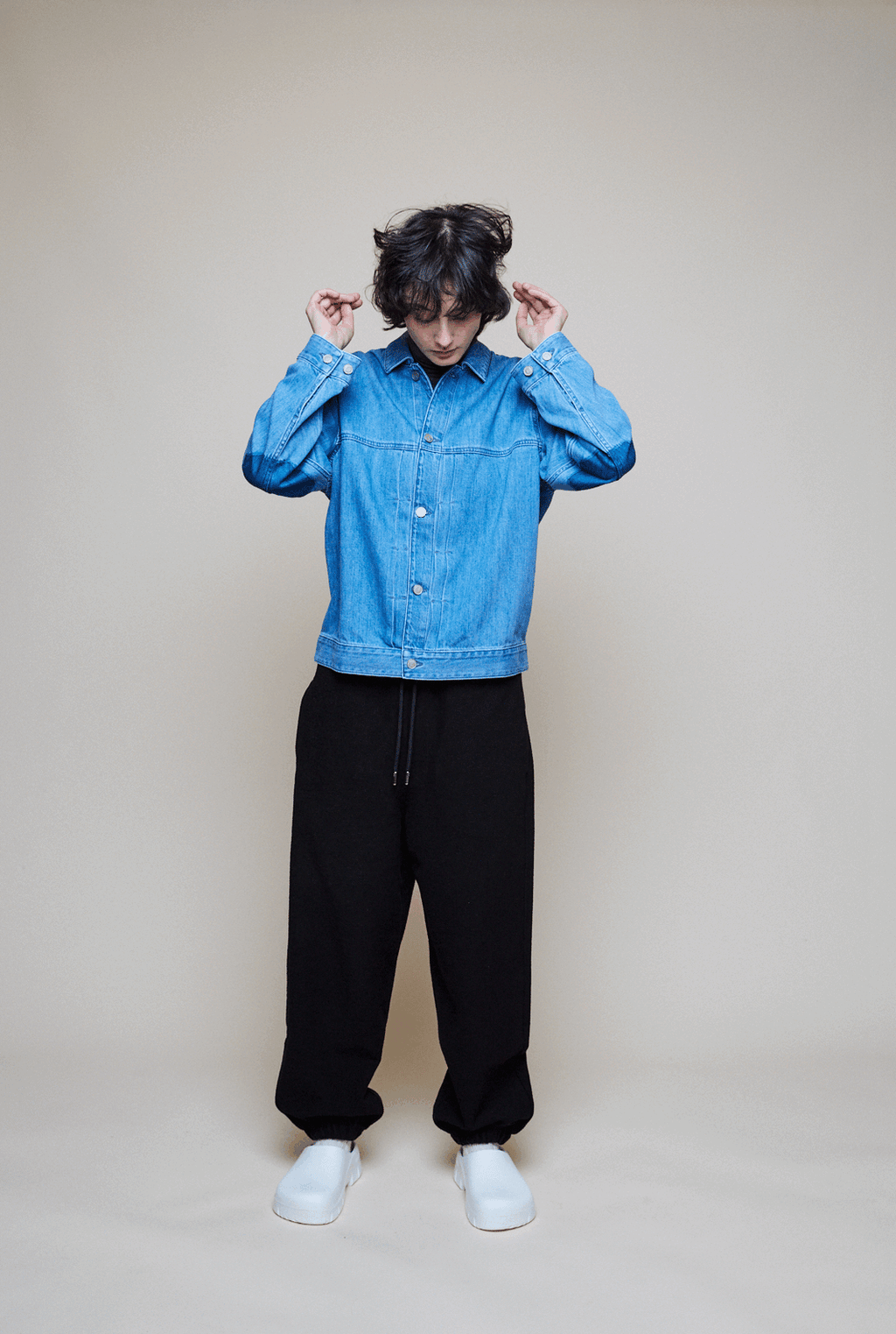 Denim Jacket Octagon Elbows