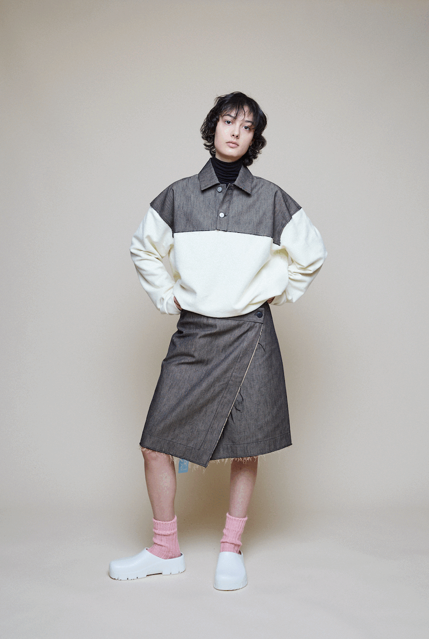 Hybrid Polo Jacket Sweat Top